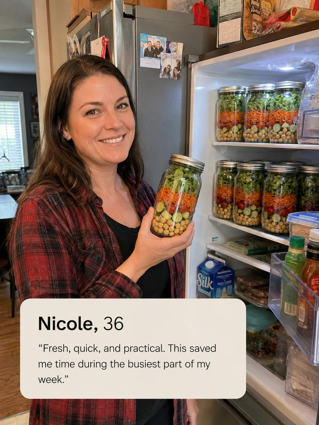 Sophie, 36 — Fresh, quick, and so practical. This saved me so much time during the busiest part of my week